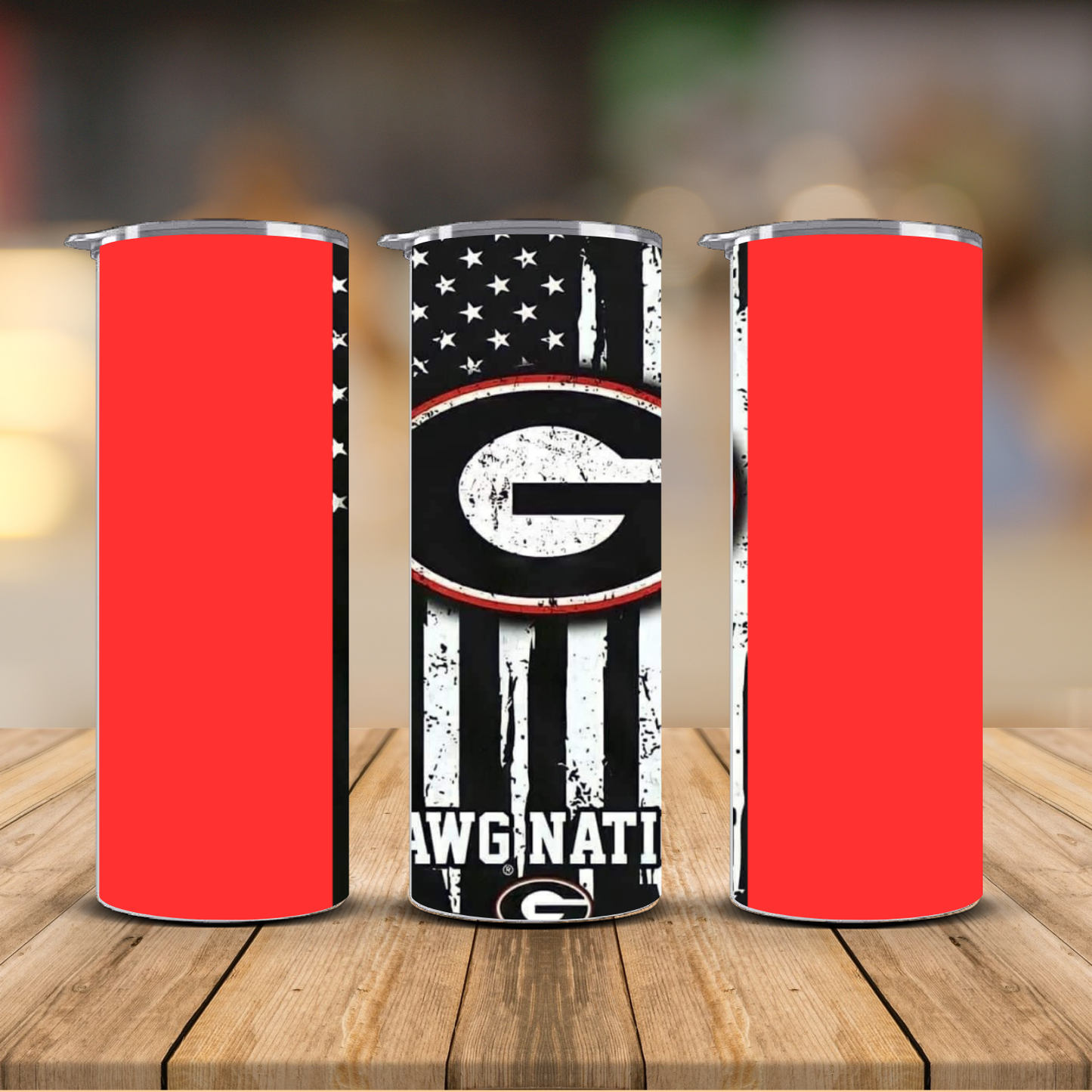 Georgia Bulldogs Sublimation Transfer Print | 20oz Skinny Tumbler (Ready-to-Press)