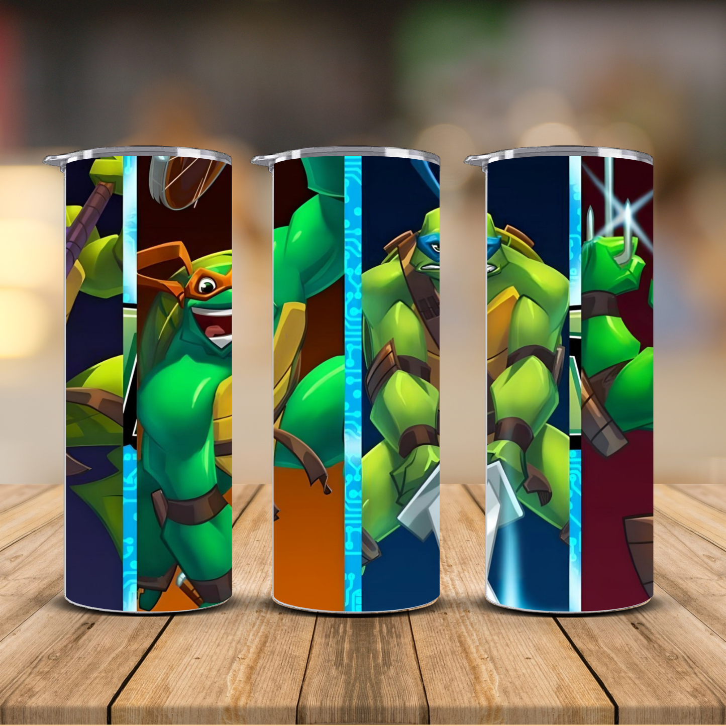 Ninja Turtles 3D Action Tumbler – TMNT Kids Cup | 12 oz & 20 oz