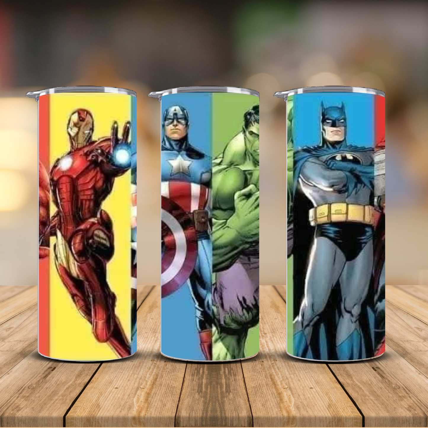 Superhero Squad Tumbler – Iron Man Captain America Hulk Batman Kids Cup | 12 oz & 20 oz