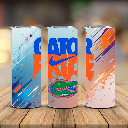 Florida Gators Pride Sublimation Transfer Print | 20oz Skinny Tumbler (Ready-to-Press)