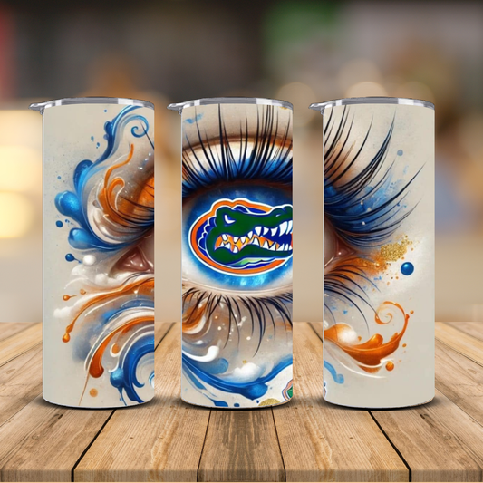 Florida Gators Sublimation Transfer Print for 20oz Skinny Tumblers (Ready-to-Press)