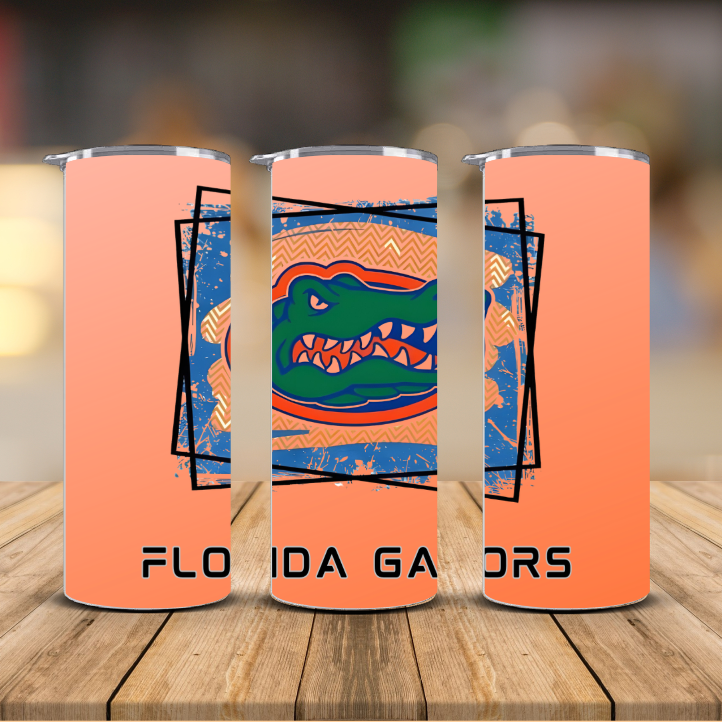 Florida Gators Orange Center Logo Sublimation Transfer Print | 20oz Skinny Tumbler (Ready-to-Press)