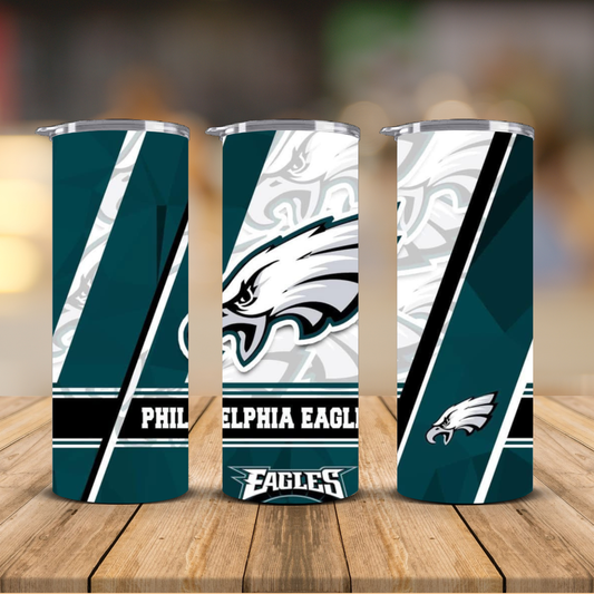 Philadelphia Eagles Sublimation Transfer Print | 20oz Skinny Tumbler (Ready-to-Press)