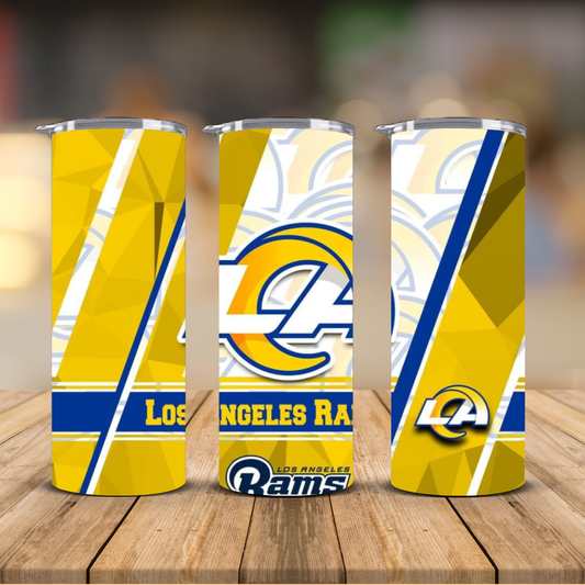 Los Angeles Rams Sublimation Transfer Print | 20oz Skinny Tumbler (Ready-to-Press)