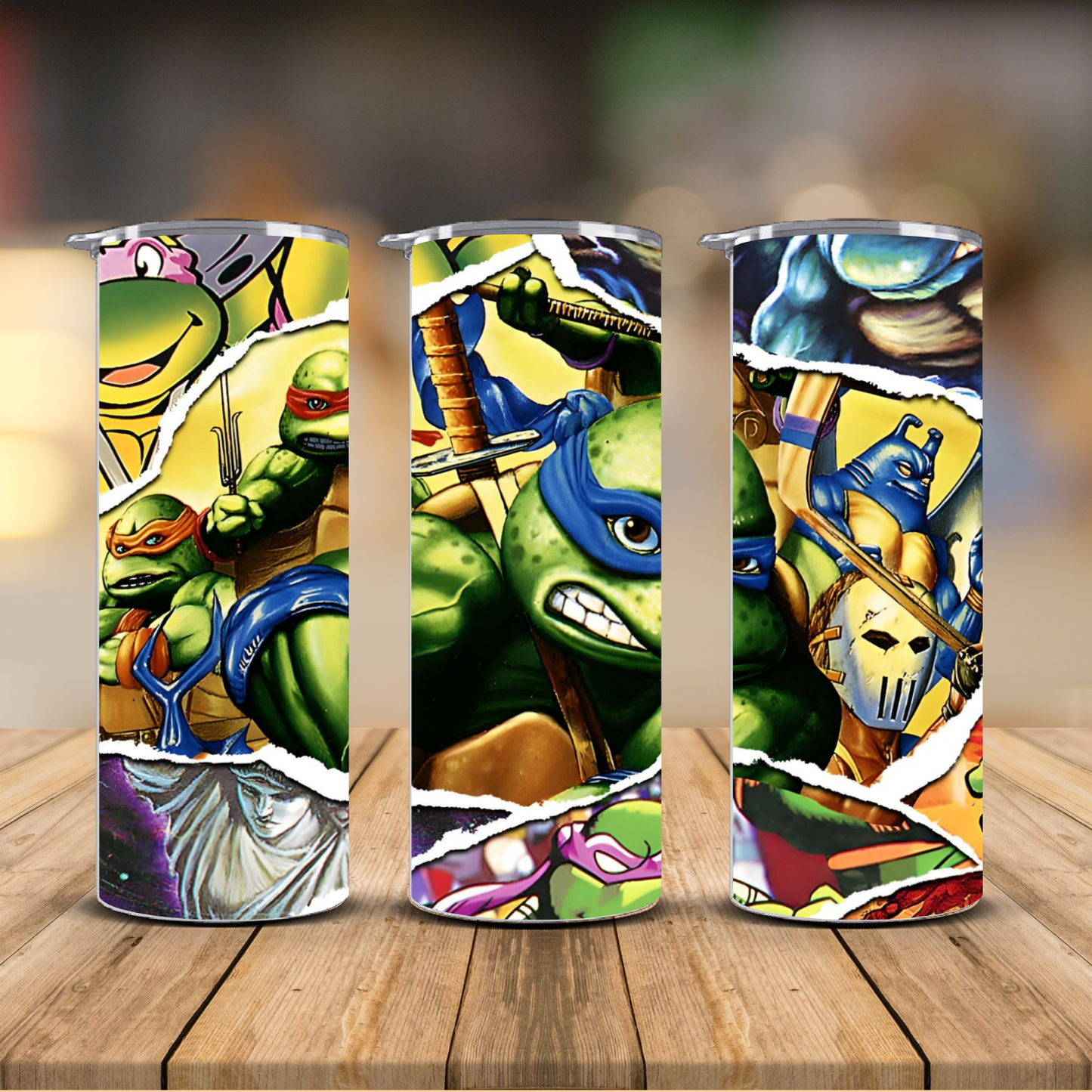 Ninja Turtles Comic Action Tumbler – TMNT Kids Cup | 12 oz & 20 oz