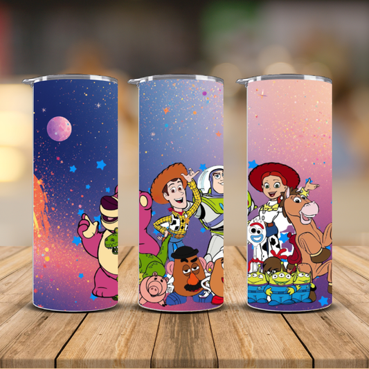 Toy Story Characters Tumbler – Personalized Woody Buzz Kids Cup | 12 oz & 20 oz